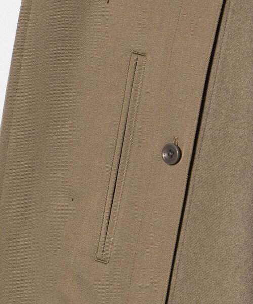 UNITED ARROWS(ユナイテッドアローズ)の「ウール コットン ギャバジン ベルテッド バルマカーンコート 撥水(ステンカラーコート・メンズ・ベージュ・46/48/50)」の18枚目の写真