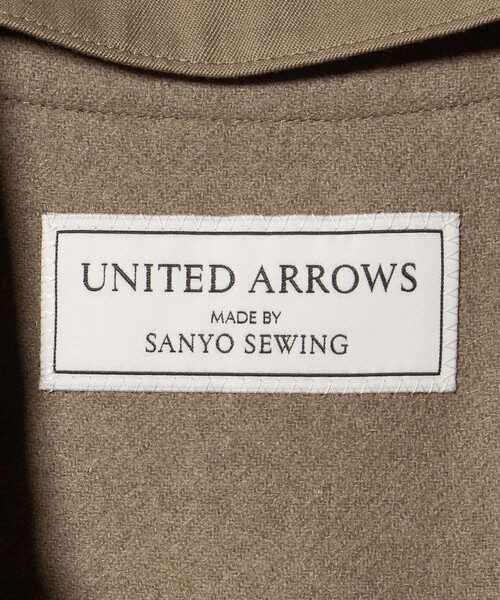 UNITED ARROWS(ユナイテッドアローズ)の「ウール コットン ギャバジン ベルテッド バルマカーンコート 撥水(ステンカラーコート・メンズ・ベージュ・46/48/50)」の20枚目の写真