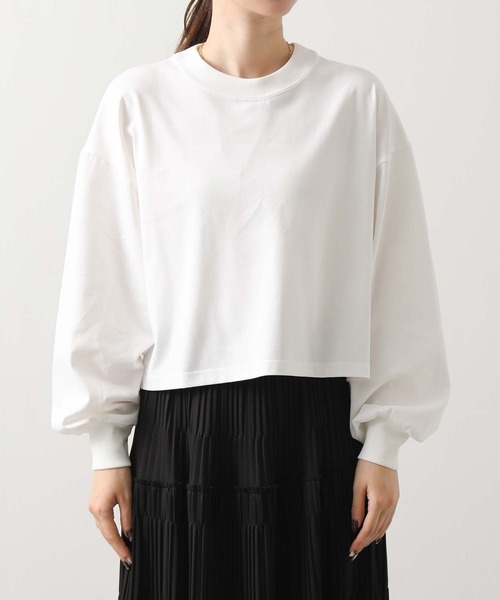 anana（アナナ）の「ショートパフロンＴ（Tシャツ/カットソー・レディース・オフホワイト/ブラウン・FREE）」の18枚目の写真