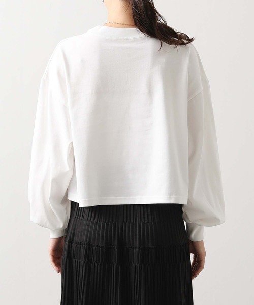 anana（アナナ）の「ショートパフロンＴ（Tシャツ/カットソー・レディース・オフホワイト/ブラウン・FREE）」の19枚目の写真