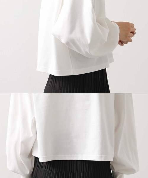 anana（アナナ）の「ショートパフロンＴ（Tシャツ/カットソー・レディース・オフホワイト/ブラウン・FREE）」の21枚目の写真