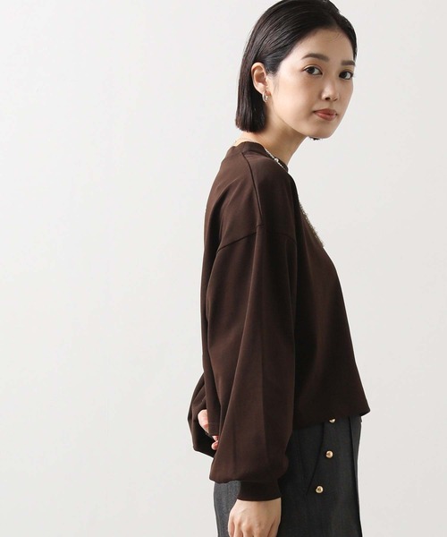 anana（アナナ）の「ショートパフロンＴ（Tシャツ/カットソー・レディース・オフホワイト/ブラウン・FREE）」の15枚目の写真