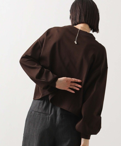 anana（アナナ）の「ショートパフロンＴ（Tシャツ/カットソー・レディース・オフホワイト/ブラウン・FREE）」の16枚目の写真