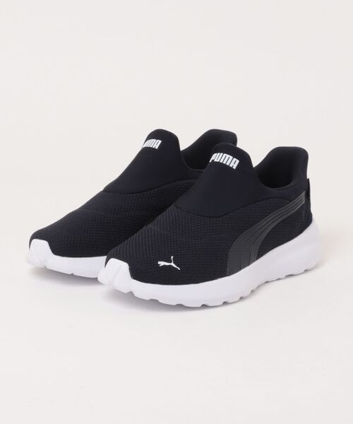 PUMA(プーマ)の「PUMA プーマ SOFTRIDE COSMIC EASE IN 超軽量 メンズスニーカー(ソフトライドコスミックイーズイン) 402631(スニーカー・メンズ・ブラック×ブラック/ネイビー・25.5cm/26.0cm/26.5cm/27.0cm/27.5cm/28.0cm)」の2枚目の写真