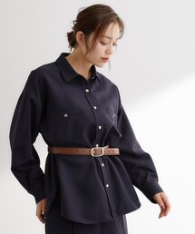 grove（グローブ）の「【カセット服/選べる着丈】洗濯機で洗えるオーバーシャツ（シャツ/ブラウス）」