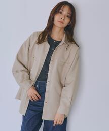 【カセット服/選べる着丈】洗濯機で洗えるオーバーシャツ