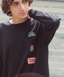 COBMASTER（コブマスター）の「COBMASTER/コブマスター　CVC鹿の子 ワッペンポケット L/STEE（Tシャツ/カットソー）」