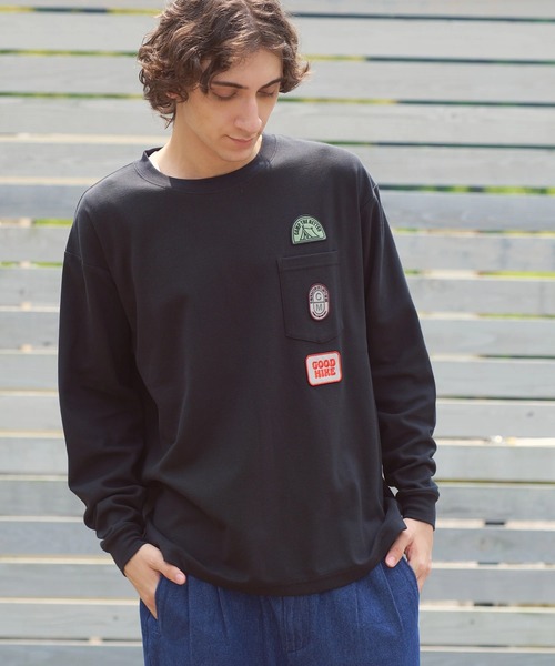 COBMASTER（コブマスター）の「COBMASTER/コブマスター　CVC鹿の子 ワッペンポケット L/STEE（Tシャツ/カットソー・メンズ・ブルーグリーン/ブラック/パープル・LARGE/X-LARGE/MEDIUM）」の13枚目の写真