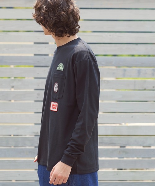 COBMASTER（コブマスター）の「COBMASTER/コブマスター　CVC鹿の子 ワッペンポケット L/STEE（Tシャツ/カットソー・メンズ・ブルーグリーン/ブラック/パープル・LARGE/X-LARGE/MEDIUM）」の15枚目の写真