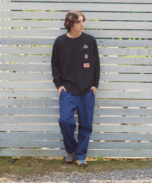 COBMASTER（コブマスター）の「COBMASTER/コブマスター　CVC鹿の子 ワッペンポケット L/STEE（Tシャツ/カットソー・メンズ・ブルーグリーン/ブラック/パープル・LARGE/X-LARGE/MEDIUM）」の17枚目の写真