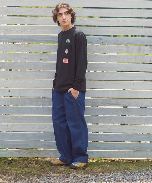 COBMASTER（コブマスター）の「COBMASTER/コブマスター　CVC鹿の子 ワッペンポケット L/STEE（Tシャツ/カットソー・メンズ・ブルーグリーン/ブラック/パープル・LARGE/X-LARGE/MEDIUM）」の18枚目の写真