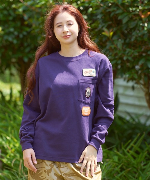 COBMASTER（コブマスター）の「COBMASTER/コブマスター　CVC鹿の子 ワッペンポケット L/STEE（Tシャツ/カットソー・メンズ・ブルーグリーン/ブラック/パープル・LARGE/X-LARGE/MEDIUM）」の21枚目の写真