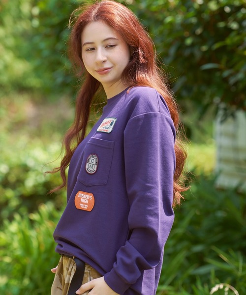 COBMASTER（コブマスター）の「COBMASTER/コブマスター　CVC鹿の子 ワッペンポケット L/STEE（Tシャツ/カットソー・メンズ・ブルーグリーン/ブラック/パープル・LARGE/X-LARGE/MEDIUM）」の22枚目の写真