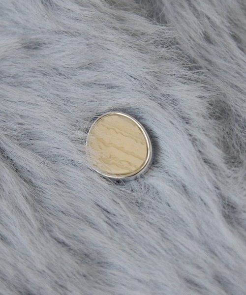 VIS（ビス）の「ラビットライクVネックカーディガン/イージーケア・WEB限定カラー（カーディガン/ボレロ・レディース・グレー系その他/オフホワイト/サックスブルー/ピンク/チャコールグレー・FREE）」の22枚目の写真