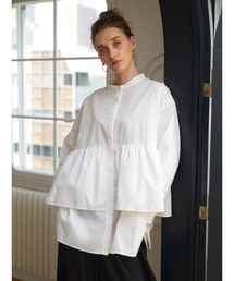 Brown&Street（ブラウンアンドストリート）の「プレーンティアードシャツ（シャツ/ブラウス）」