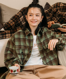 FREAK'S STORE(t[NXXgA)̌WJ Relax Fit bNXtBbg wr[l `FbN Vc(Vc/uEX)