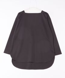 I.T.'S international（イッツインターナショナル）の「すべすべコットンポンチ ラウンドテールロングカットソー（Tシャツ/カットソー）」