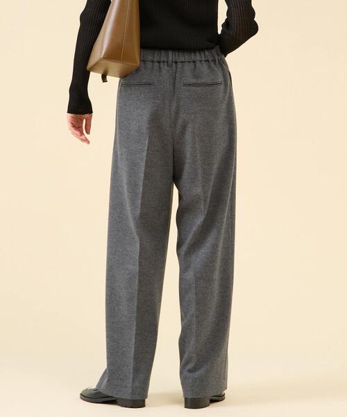 martinique（マルティニーク）の「ウールジャージーワイドパンツ（セットアップ可）（その他パンツ・レディース・グレー/オフホワイト/ネイビー・2/1）」の9枚目の写真