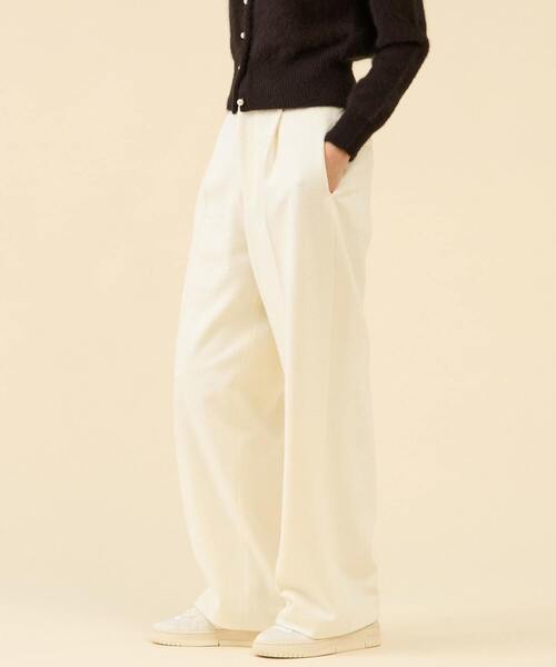 martinique（マルティニーク）の「ウールジャージーワイドパンツ（セットアップ可）（その他パンツ・レディース・グレー/オフホワイト/ネイビー・2/1）」の17枚目の写真