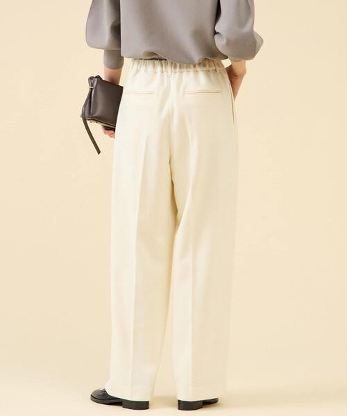 martinique（マルティニーク）の「ウールジャージーワイドパンツ（セットアップ可）（その他パンツ・レディース・グレー/オフホワイト/ネイビー・2/1）」の18枚目の写真