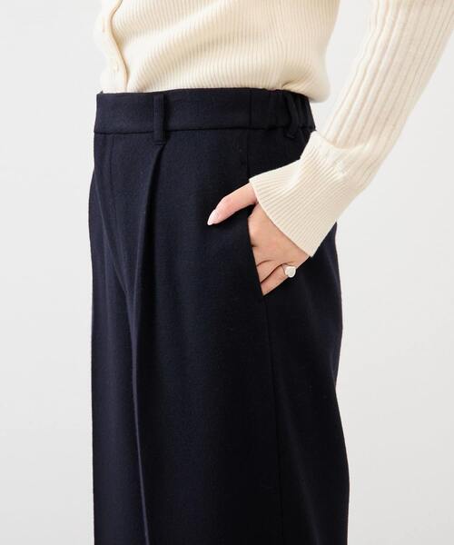 martinique（マルティニーク）の「ウールジャージーワイドパンツ（セットアップ可）（その他パンツ・レディース・グレー/オフホワイト/ネイビー・2/1）」の7枚目の写真