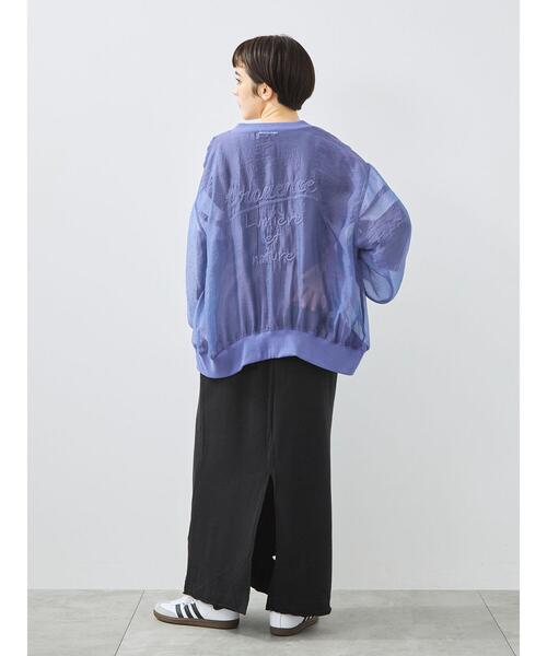 SM2（エスエムツー）の「刺繍ロゴシアーカーディガン（カーディガン/ボレロ・レディース・チャコールグレー/ブルー/ベージュ/ブラウン・F）」の20枚目の写真