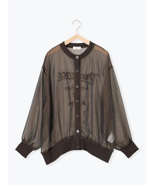 SM2（エスエムツー）の「刺繍ロゴシアーカーディガン（カーディガン/ボレロ・レディース・チャコールグレー/ブルー/ベージュ/ブラウン・F）」の7枚目の写真