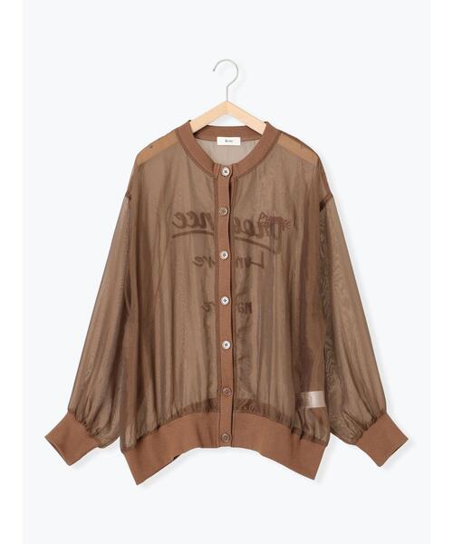 SM2（エスエムツー）の「刺繍ロゴシアーカーディガン（カーディガン/ボレロ・レディース・チャコールグレー/ブルー/ベージュ/ブラウン・F）」の9枚目の写真