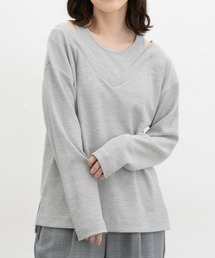 レイヤード風トップス