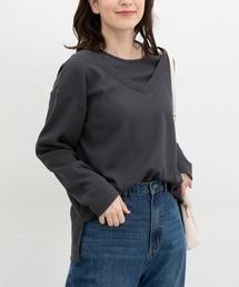 レイヤード風トップス