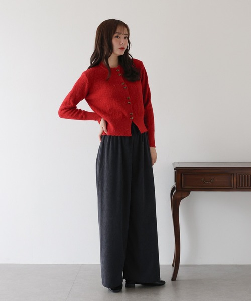 BLUEEAST(ブルーイースト)の「コーデュロイイージーパンツ(その他パンツ・レディース・ブラック/チャコールグレー/アイボリー・MEDIUM)」の22枚目の写真