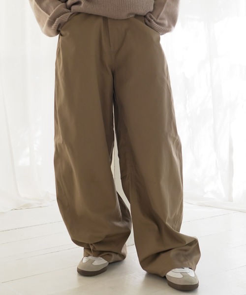 Beno（ビーノ）の「ワイドカーブパンツ チノパン（チノパンツ・メンズ・キナリ/ベージュ/ネイビー/ライトグレー/チャコールグレー/ブラック/カーキ・MEDIUM/LARGE/X-LARGE）」の5枚目の写真