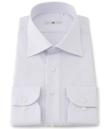 SUIT SELECT（スーツセレクト）の「【形態安定】【長袖】【SILVER LINE】ワイドカラーワイシャツ（ビジネスシャツ）」