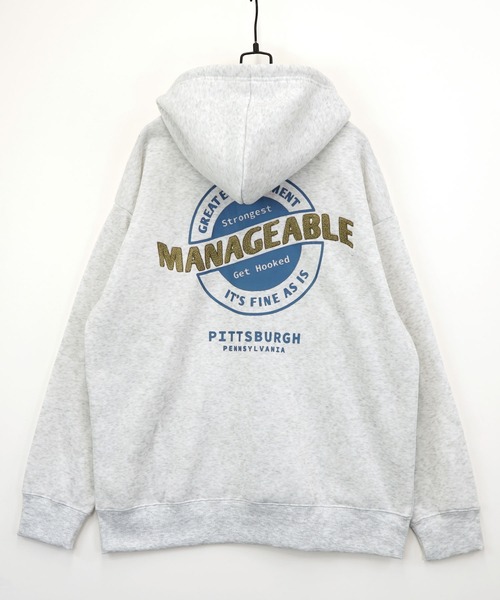 Burner（バーナー）の「【GROOVY STORE】ワイドシルエット レトロデザイン裏起毛ZIPパーカー 韓国系（パーカー・メンズ・ブラック/B/その他1/その他2/その他3/C/D/ホワイト/A/スモーキーグリーン系/スミクロ/その他4・M/L/LL）」の5枚目の写真