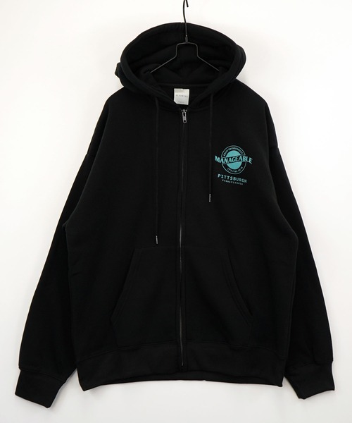 Burner（バーナー）の「【GROOVY STORE】ワイドシルエット レトロデザイン裏起毛ZIPパーカー 韓国系（パーカー・メンズ・ブラック/B/その他1/その他2/その他3/C/D/ホワイト/A/スモーキーグリーン系/スミクロ/その他4・M/L/LL）」の6枚目の写真