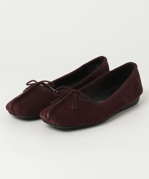 Clarks クラークス フレッククルアイス 黒 バレエシューズ【並行輸入品】 Freckle Ice / フレックルアイス （ブラックレザー） -Clarks