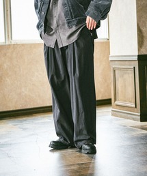 ワイドタックジップポケパンツ