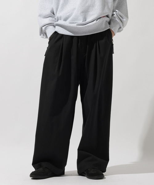 niko and...(ニコアンド)の「ワイドタックジップポケパンツ(その他パンツ・メンズ・ブラック/スモーク・LARGE/MEDIUM)」の19枚目の写真