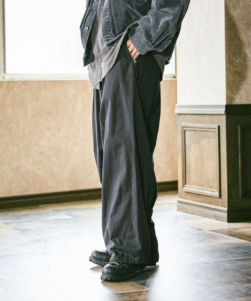 パンツ 25ssNEATCotton Venetian/Wide GRAY46 25aw 25ssNEATCotton Venetian/Wide GRAY46