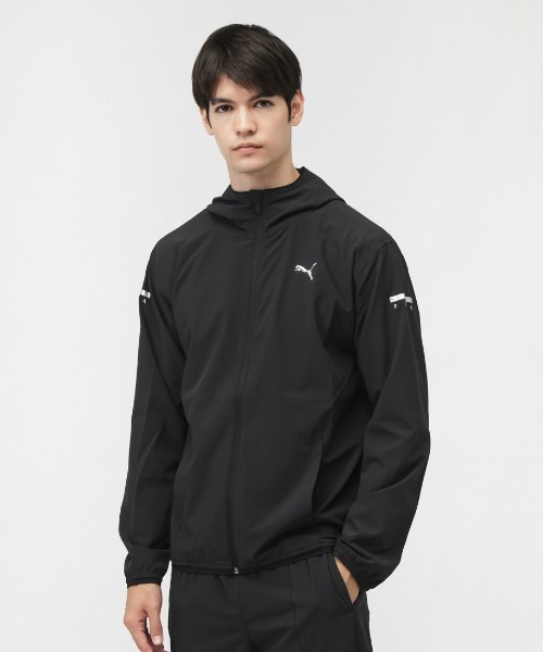 PUMA(プーマ)の「プーマ PUMA PUMA FLEX STRETCH ウーブン JKT(ナイロンジャケット・メンズ・ブラック・M/L/LL/3L)」の1枚目の写真