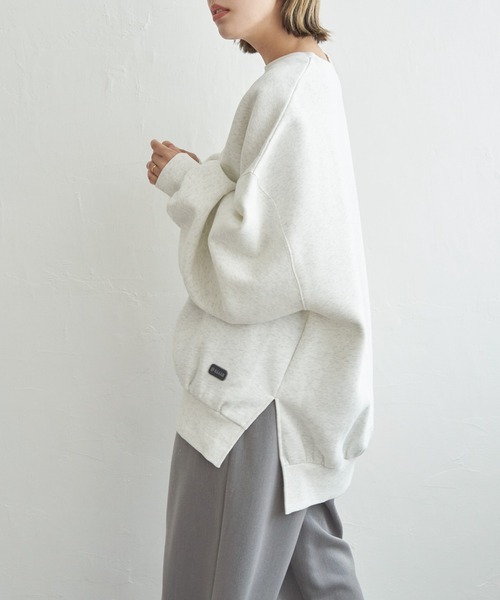 notch.（ノッチ）の「【 notch. by KR 】裏起毛ビッグスウェット（スウェット・レディース・ネイビー/オレンジ/ライトグレー/ブラック/ライトブルー/グレー・M）」の14枚目の写真