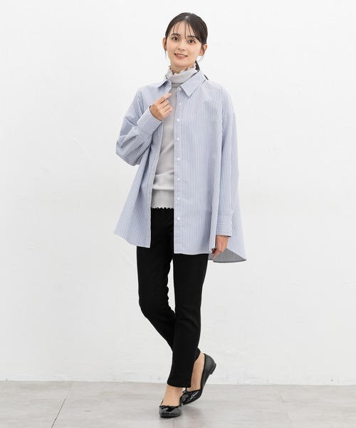 Honeys(ハニーズ)の「【ハニぽか】暖デニムスキニー(股下63cm)(その他パンツ・レディース・ワンウォッシュ/ブラック・L/SS/S/M/LL)」の6枚目の写真