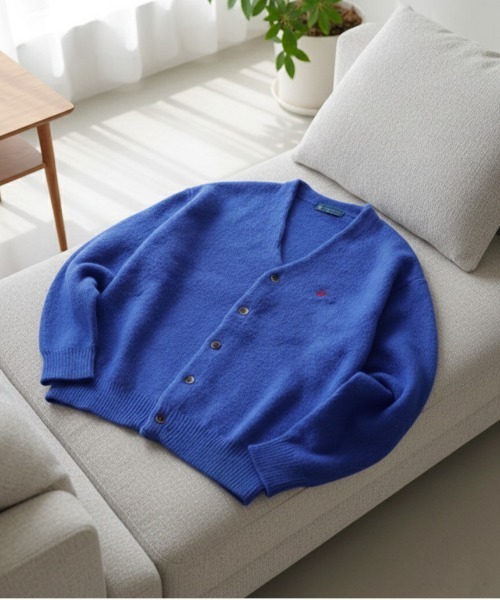 BEVERLY HILLS POLO CLUB(ビバリーヒルズポロクラブ)の「【BEVERLY HILLS POLO CLUB/ビバリーヒルズポロクラブ】モヘヤタッチニットⅤネックカーディガン(ニット/セーター・レディース・ブラック/グレー/ライトグリーン/レッド/ブルー・MEDIUM/LARGE)」の5枚目の写真