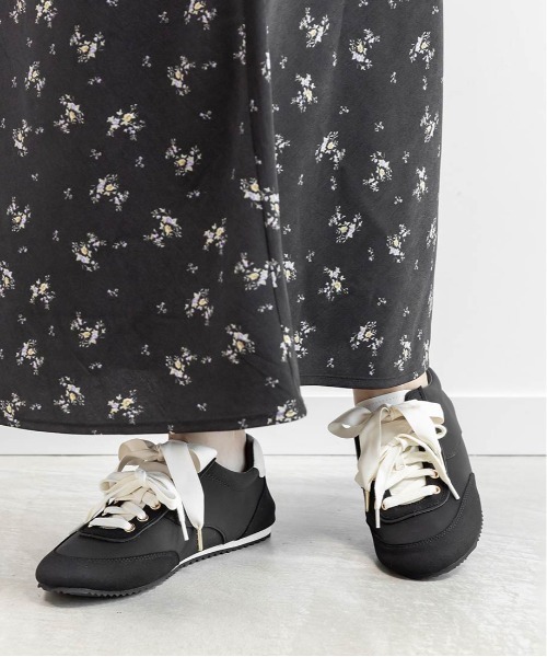 セール】ダブルリボンロープロファイルスニーカー（スニーカー