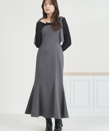 MISCH MASCH | WEB限定 バックレースアップキャミワンピース(ジャンパースカート)