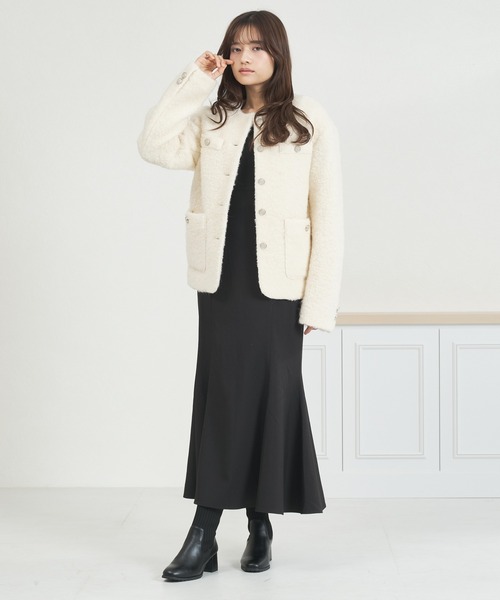 セール】WEB限定 2025秋冬新作 バックレースアップキャミワンピース