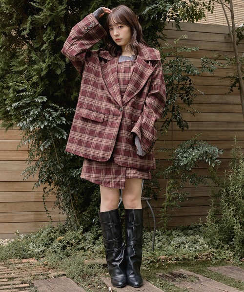 mideal（マイディール）の「lace up long boots / レースアップロングブーツ（ブーツ・レディース・ブラウン/ブラック・LARGE/MEDIUM）」の6枚目の写真