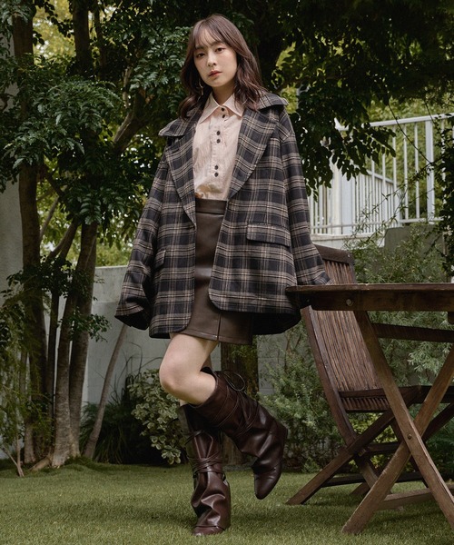 mideal（マイディール）の「lace up long boots / レースアップロングブーツ（ブーツ・レディース・ブラウン/ブラック・LARGE/MEDIUM）」の21枚目の写真