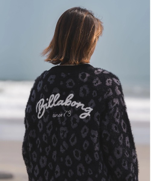 BILLABONG(ビラボン)の「BILLABONG レディース LEOPARD JQ CADI SWEA セーター 【2025年秋冬モデル】 @autumn /ビラボンヒョウ柄バックロゴ刺繍ジャガードニットカーディガン(カーディガン/ボレロ・レディース・ブラック/ブラウン系その他/アイボリー・MEDIUM)」の9枚目の写真