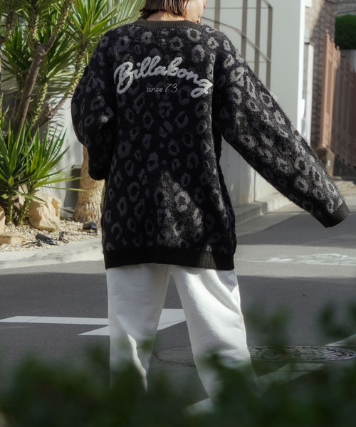 BILLABONG(ビラボン)の「BILLABONG レディース LEOPARD JQ CADI SWEA セーター 【2025年秋冬モデル】 @autumn /ビラボンヒョウ柄バックロゴ刺繍ジャガードニットカーディガン(カーディガン/ボレロ・レディース・ブラック/ブラウン系その他/アイボリー・MEDIUM)」の20枚目の写真